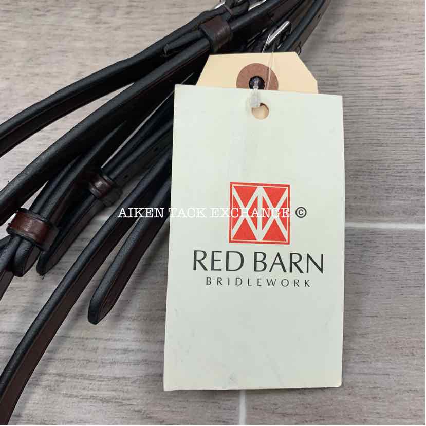 KL Select Red Barn Arena Ergonomic Weymouth Dressage Bridle, Brown, Size Full