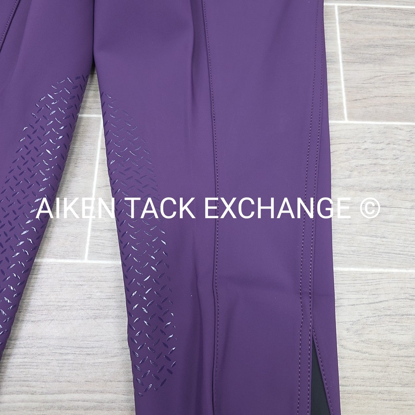 KL Select Gabrielle Knee Patch Breeches, Purple, Women's Size 30R