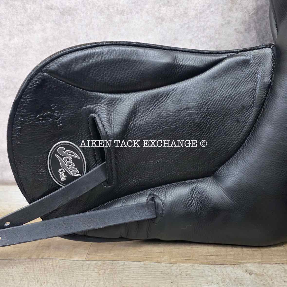 2022 Custom Saddlery Icon Coda Monoflap Dressage Saddle, 17" Seat, Adjustable Tree, Wool Flocked Panels