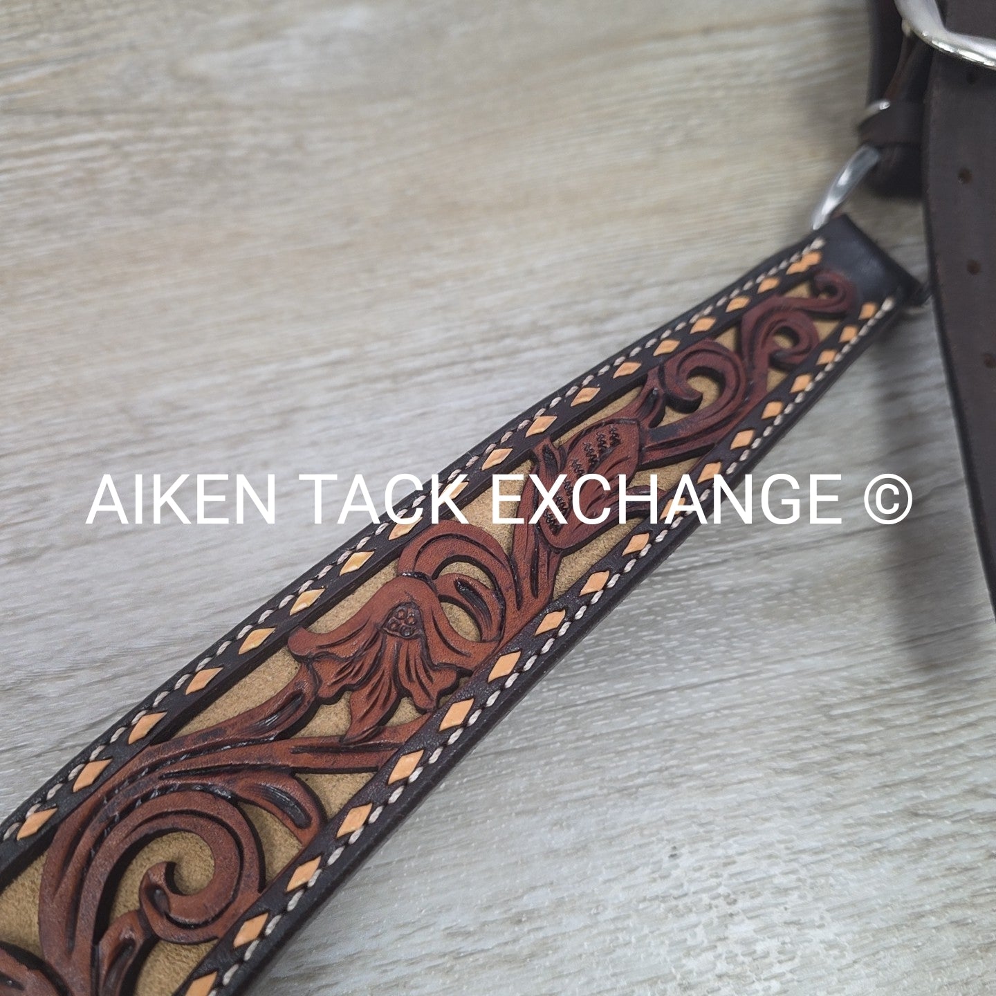 Circle Y Tooled Breastcollar, Size Full/Horse