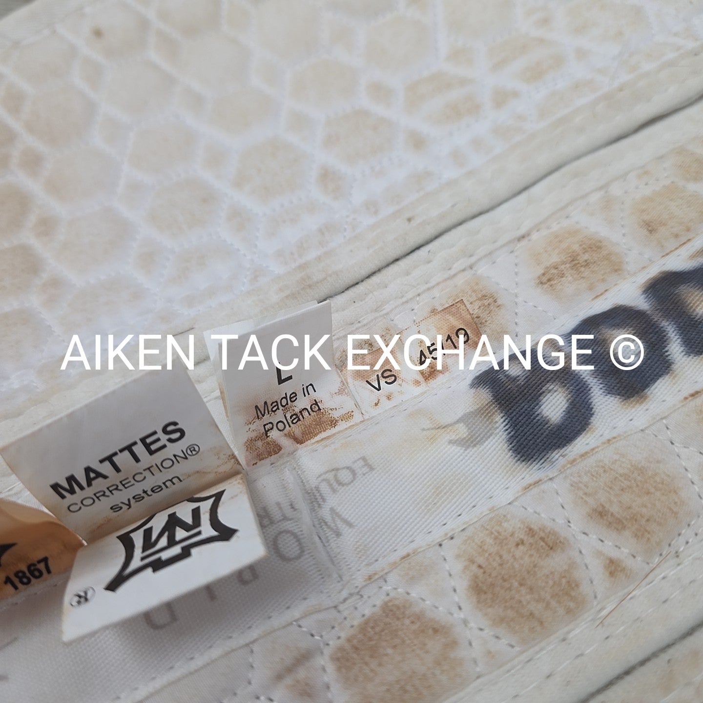 Mattes Gold Correction Sheepskin Half Pad, VS, Size Large