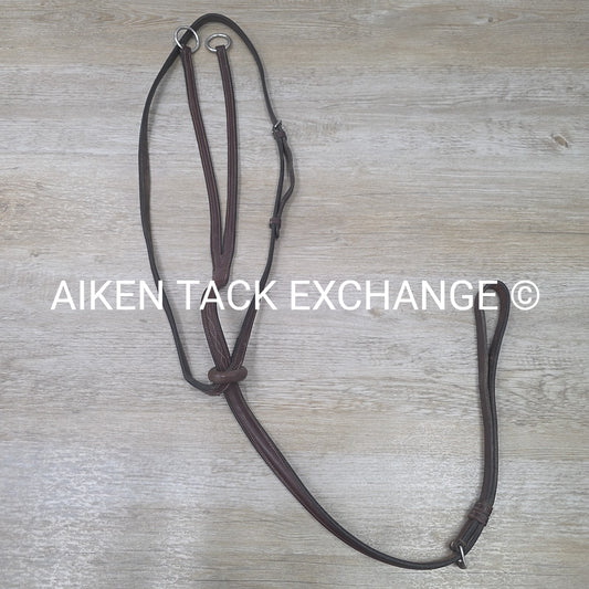Fancy Stitched Running Martingale, Brown, Size Full