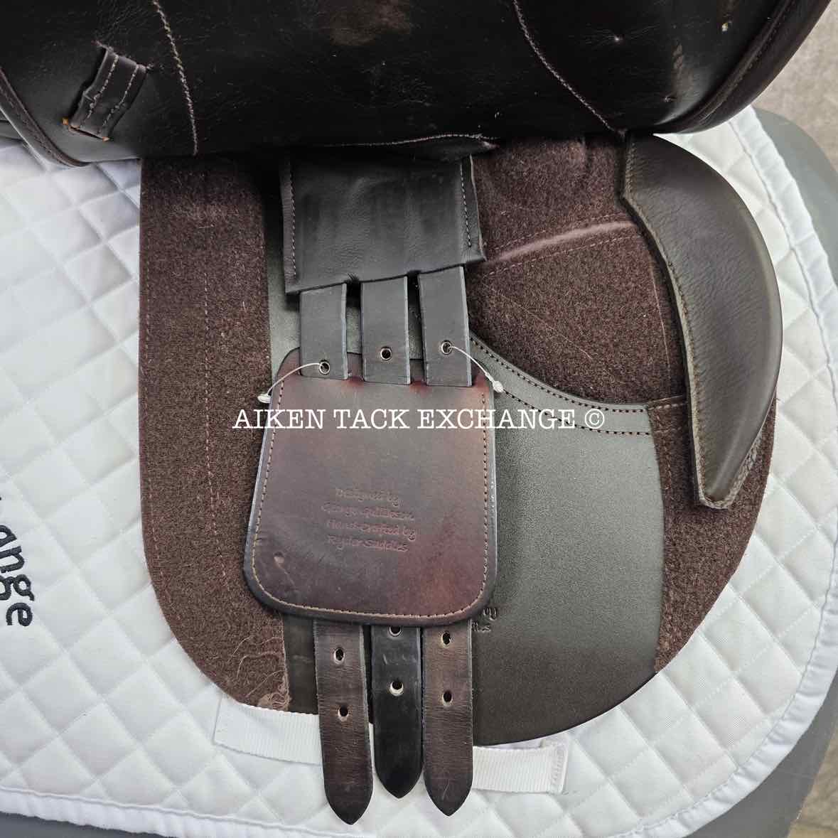 George Gullikson by Ryder Close Contact Jump Saddle, 17.5" Seat, Medium Tree, Wool Flocked Panels