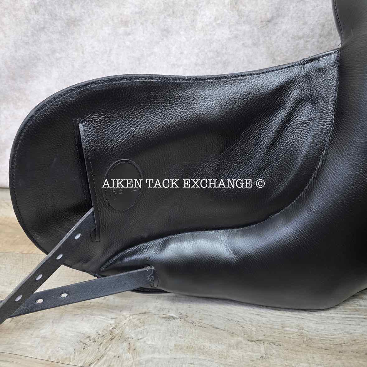 2023 Envy by Custom Saddlery Aurora Monoflap Dressage Saddle, 17.5" Seat, Adjustable Tree, Wool Flocked Panels