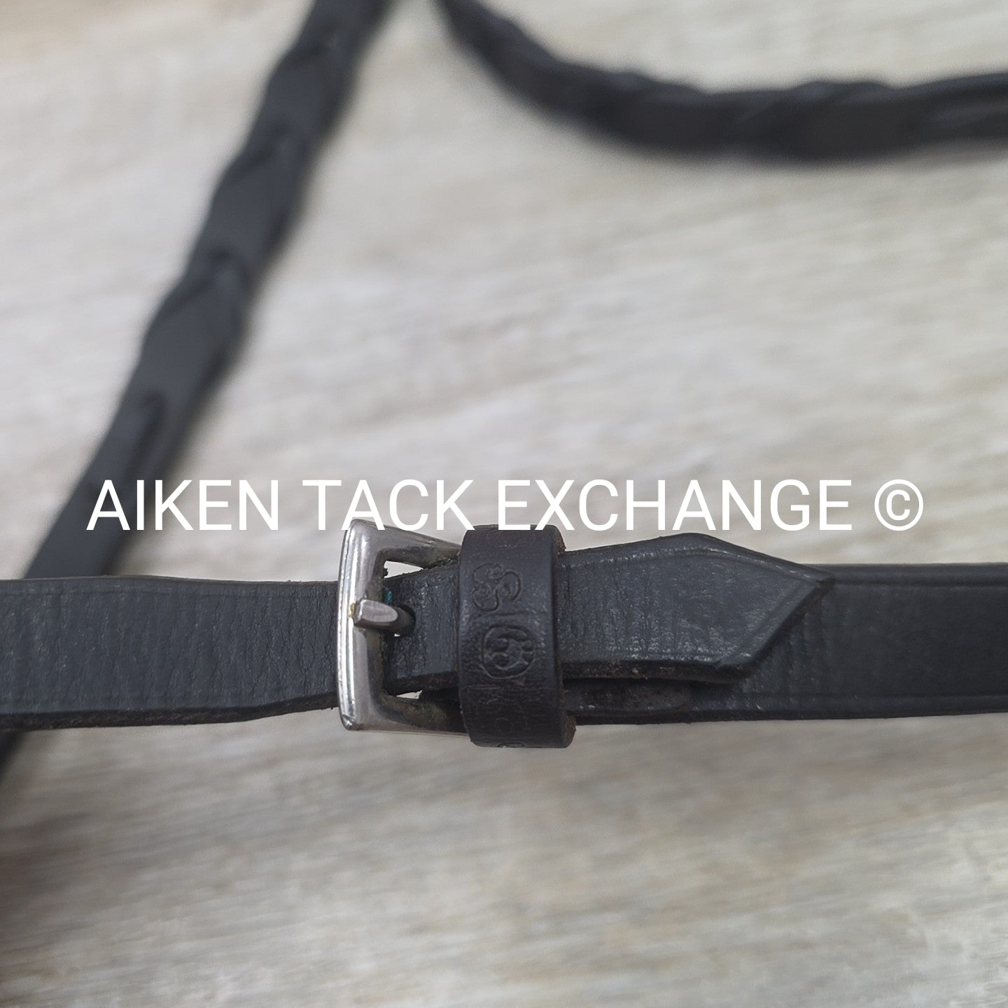 Stubben Plain Laced Reins, Brown, 54"