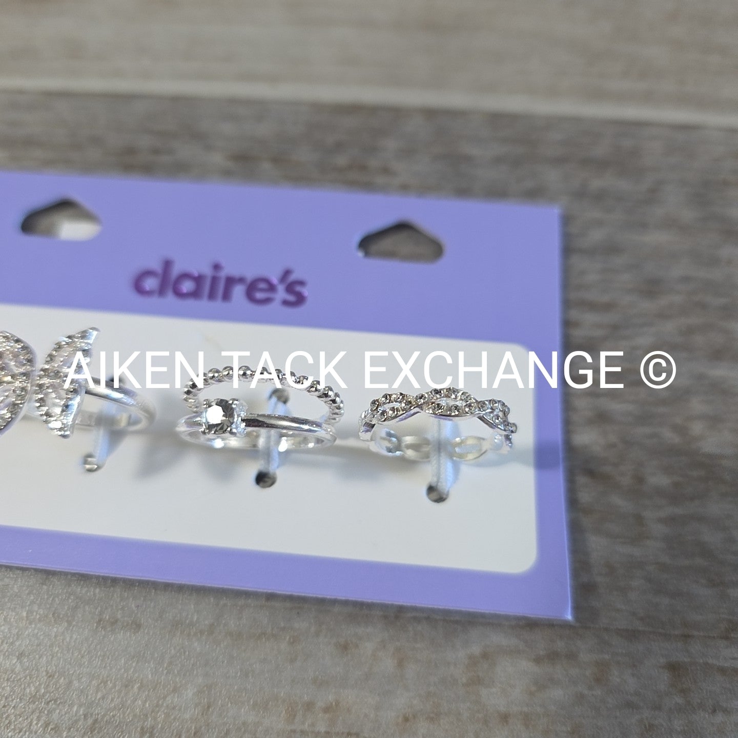 Claire's Ring Set (4) - Size 6/7