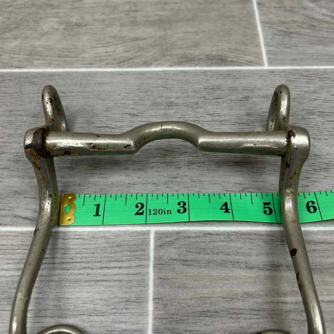 Plated Mullen Mouth Shanked Bit 5"