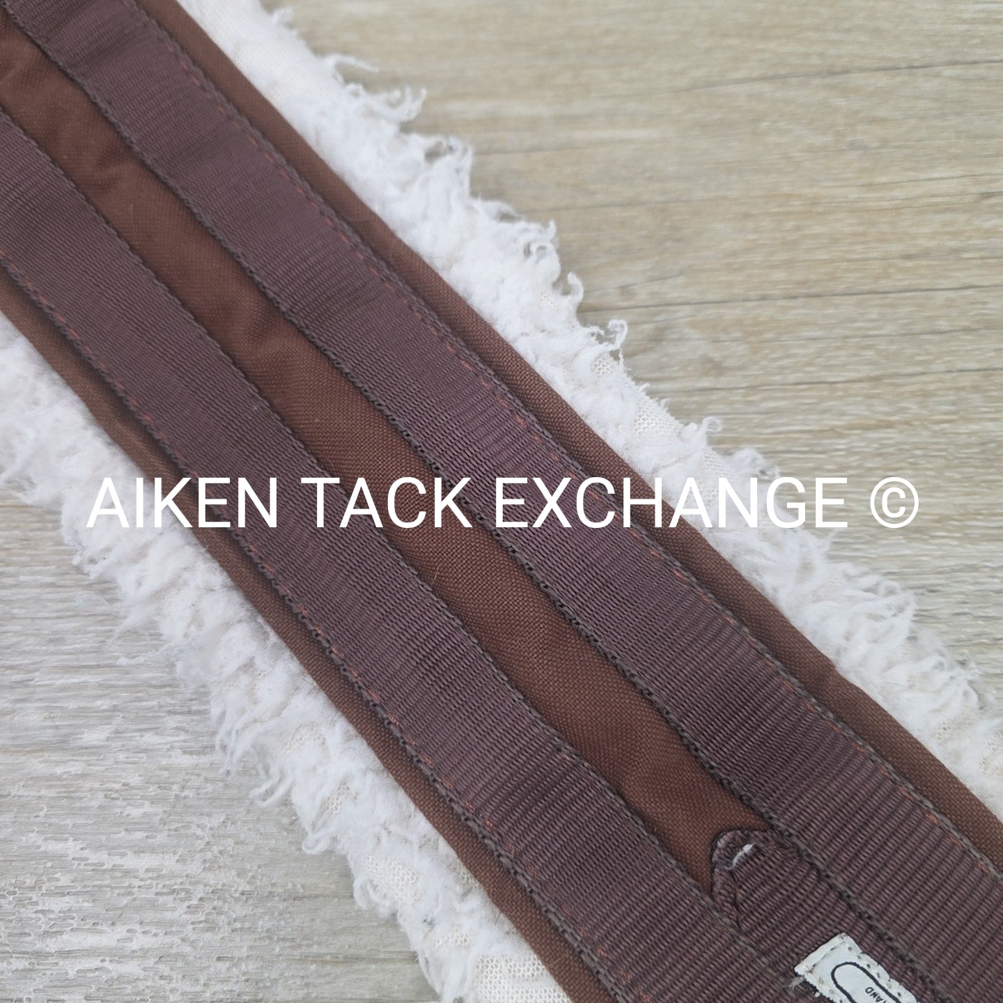 Lettia Fleece Lined CoolMax Girth with Double Elastic, Brown, 46"