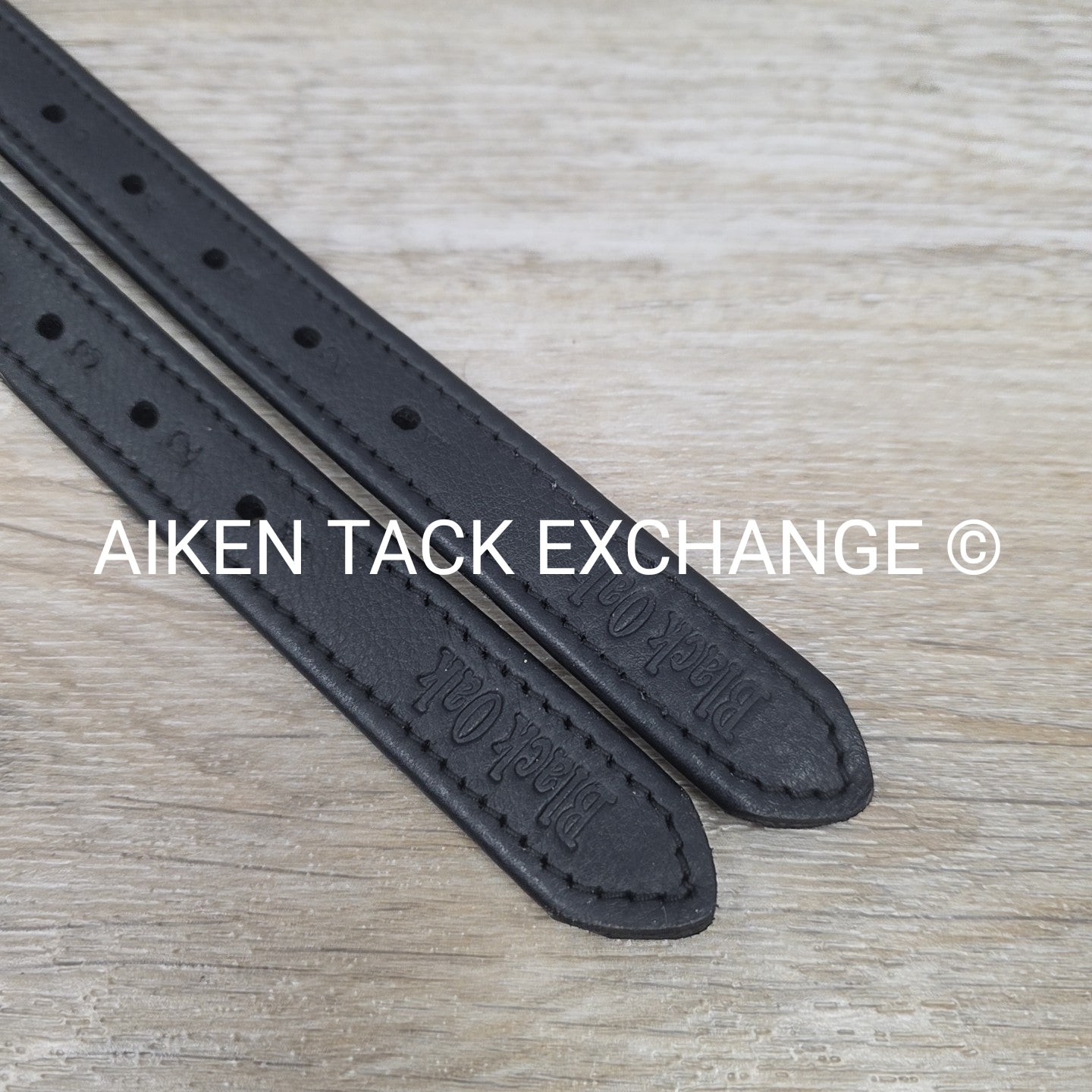 KL Select Black Oak Stirrup Leathers, Black, 63"