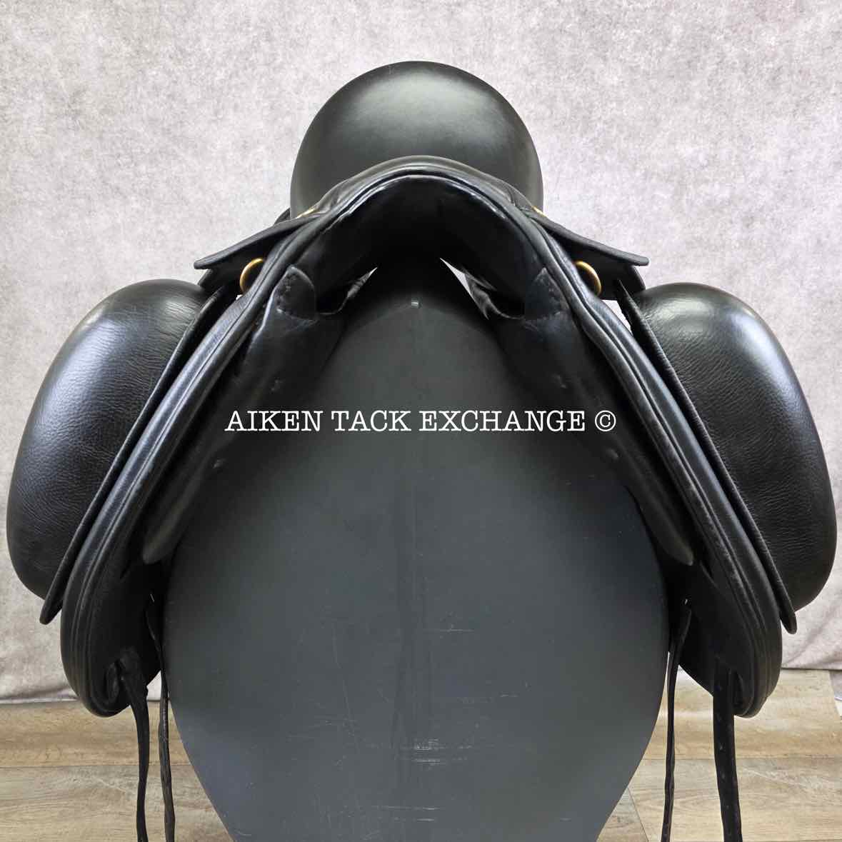 2017 Peter Horobin Stride Free Geneva Monoflap Dressage Saddle, 17.5" Seat, Extra Wide Tree, Wool Flocked Panels