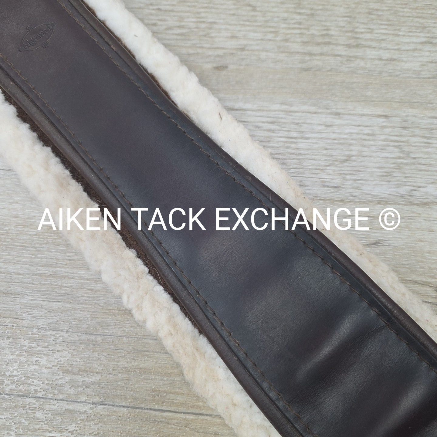 Edgewood Girth with Velcro Fleece & Double End Elastic, Brown, 56"