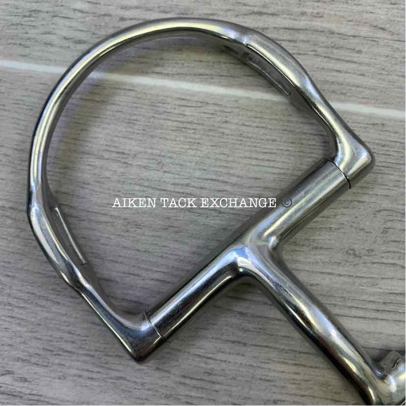 Myler Correctional Low Ported Barrel D Ring Bit with Hooks 89-2225PT  5.5"