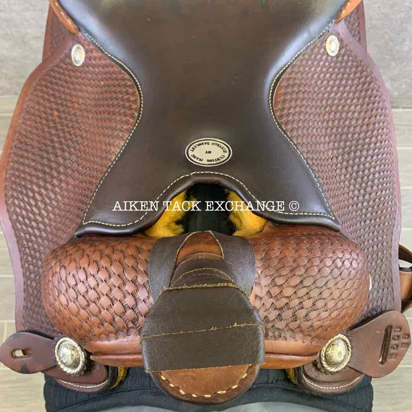 **SOLD** Buffalo Saddlery 1550 Round Skirt Roping Style Western Saddle, 16" Seat, Regular Tree - Semi QH Bars