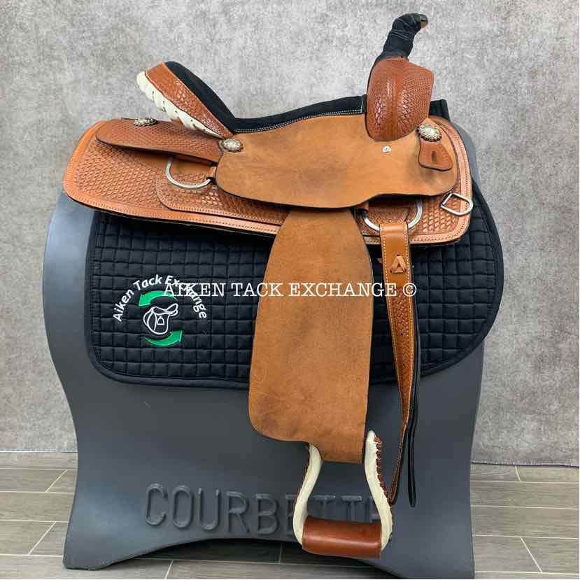 **SOLD** Shiloh Tack Roper Style Western Saddle, 16" Seat, Wide Tree - Full QH Bars