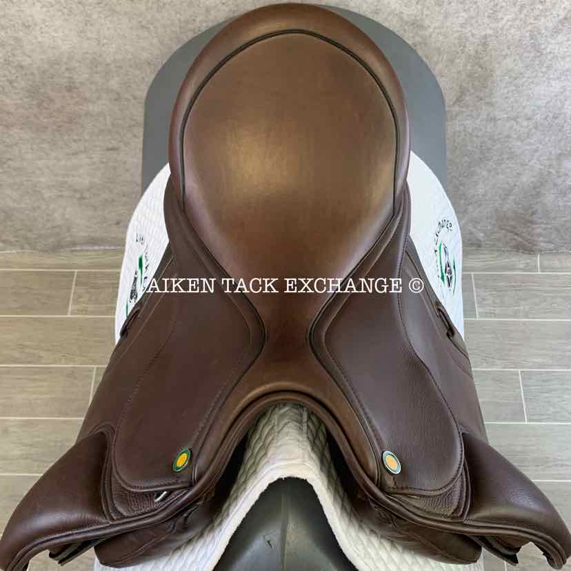 **SOLD** 2022 JC Performance Line P1 Dressage Saddle, 18" Seat, 34 Tree - Medium Wide, Wool Flocked Pony Panels