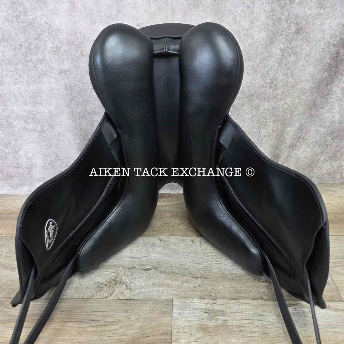 2020 Custom Saddlery Wolfgang Gemini R Monoflap Dressage Saddle, 17.5" Seat, Adjustable Tree, Wool Flocked Panels