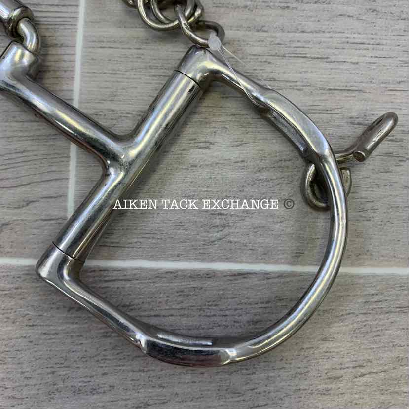 Myler Dee with Hooks Correction Low Port Barrel Bit MB 27PB 5"