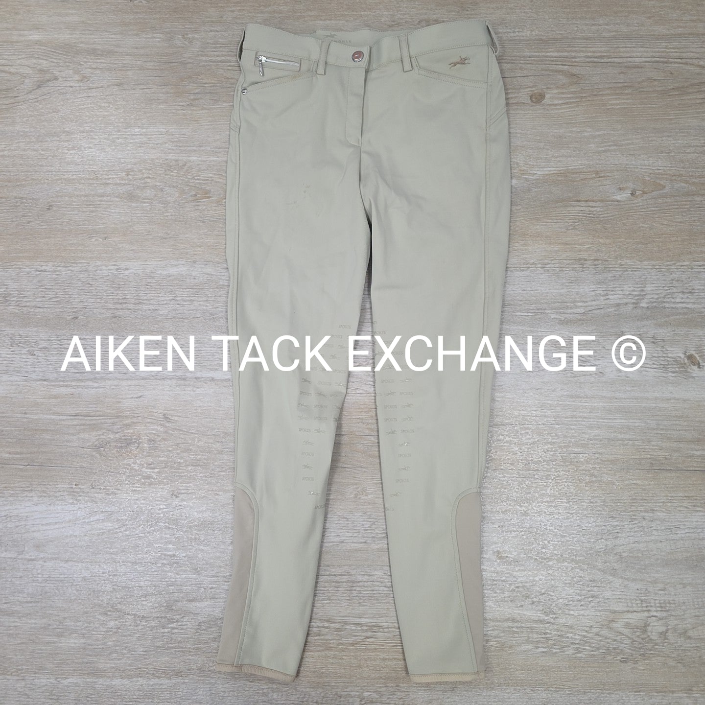 Schockemohle Eleonore Silicone Grip Knee Patch Breeches, Size 26