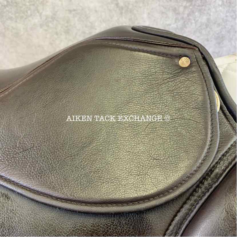 Pegasus Unicorn French Style Jump Saddle, 17.5" Seat, Auto-Adjusting Flex Tree, Comes with Pegasus Saddle Fitter Sheepskin Half Pad