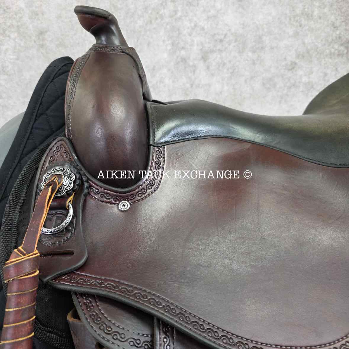 2020 Crest Ridge Saddlery Crusade Lite Western Saddle, 17" Seat, Wide Tree - Full QH Bars