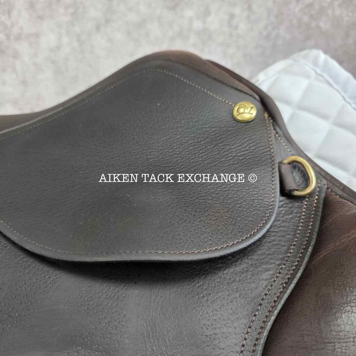 Ovation Ruiz Diaz Close Contact Jump Saddle, 17.5" Seat, Medium Tree, Foam Panels