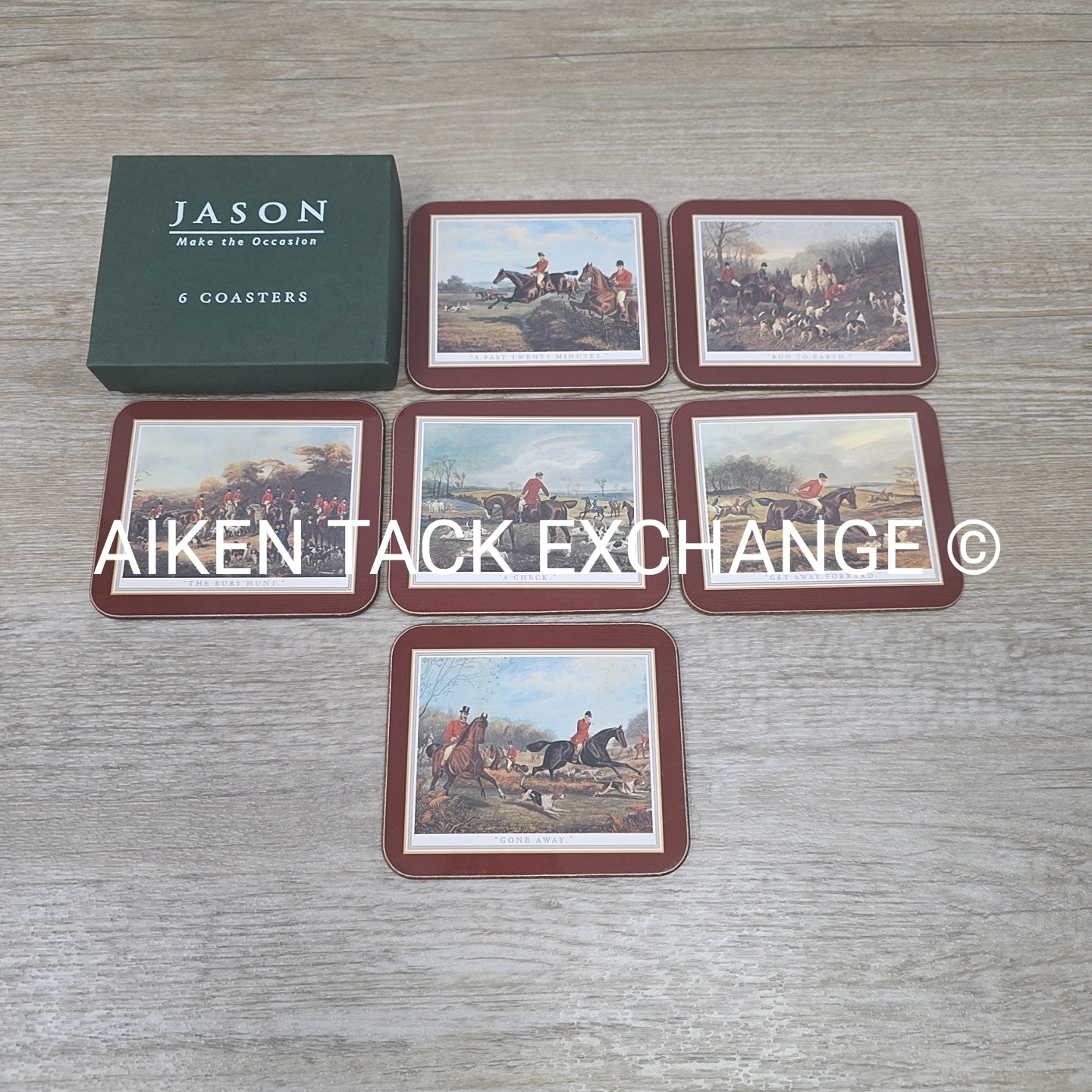 Jason Hunt Scene Coasters, Set of 6