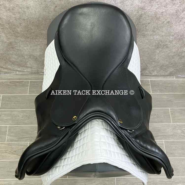 2018 Barclay & Co. by Ideal Pro-Shock Close Contact Jump Saddle, 19" Seat, Wide Tree, Wool Flocked Panels