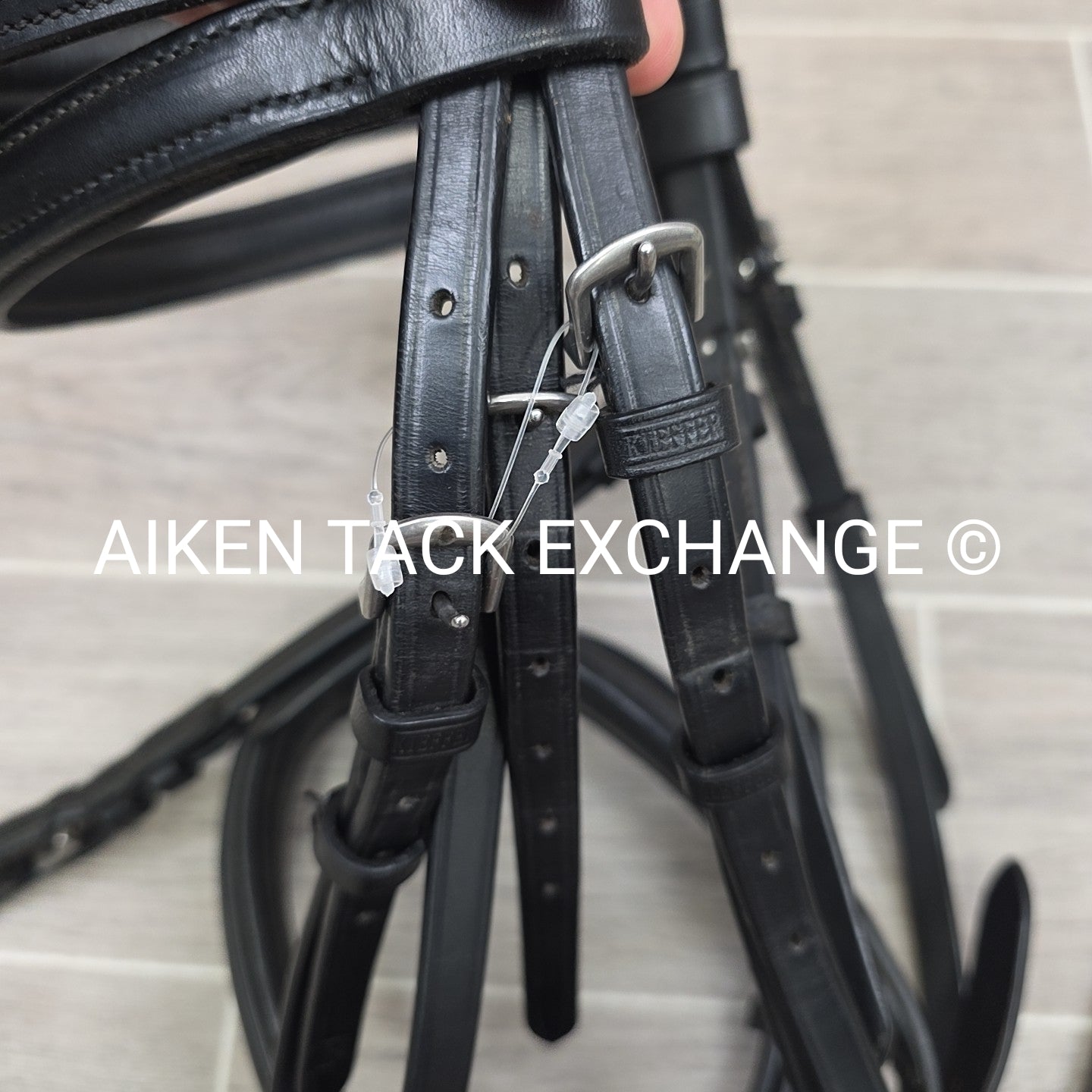 Kieffer Monocrown Bridle with Cotton Web Reins & 2 Extra Browbands, Size Full