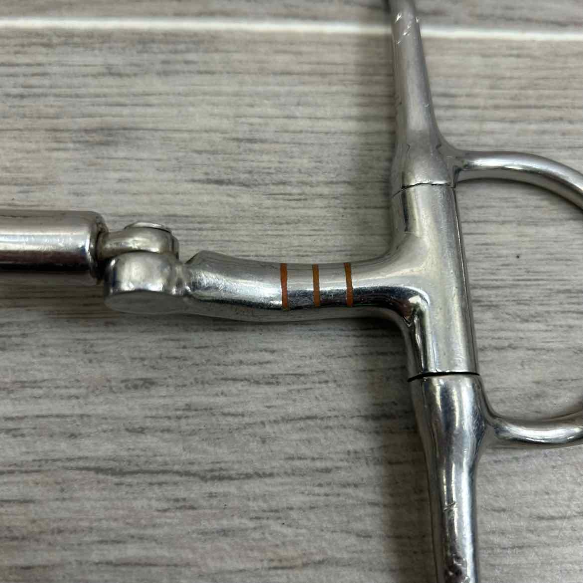 Double Joint Hinged Full Cheek Bit with Hooks 5"