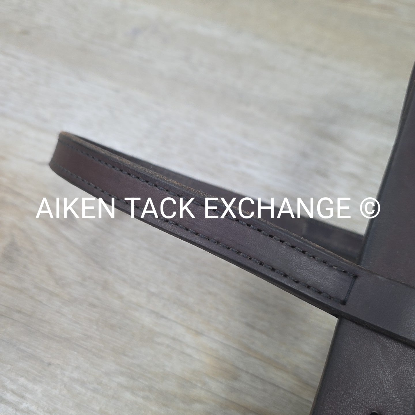 Plain Raised Heavy Duty Bridle, No Reins, Brown, Oversize