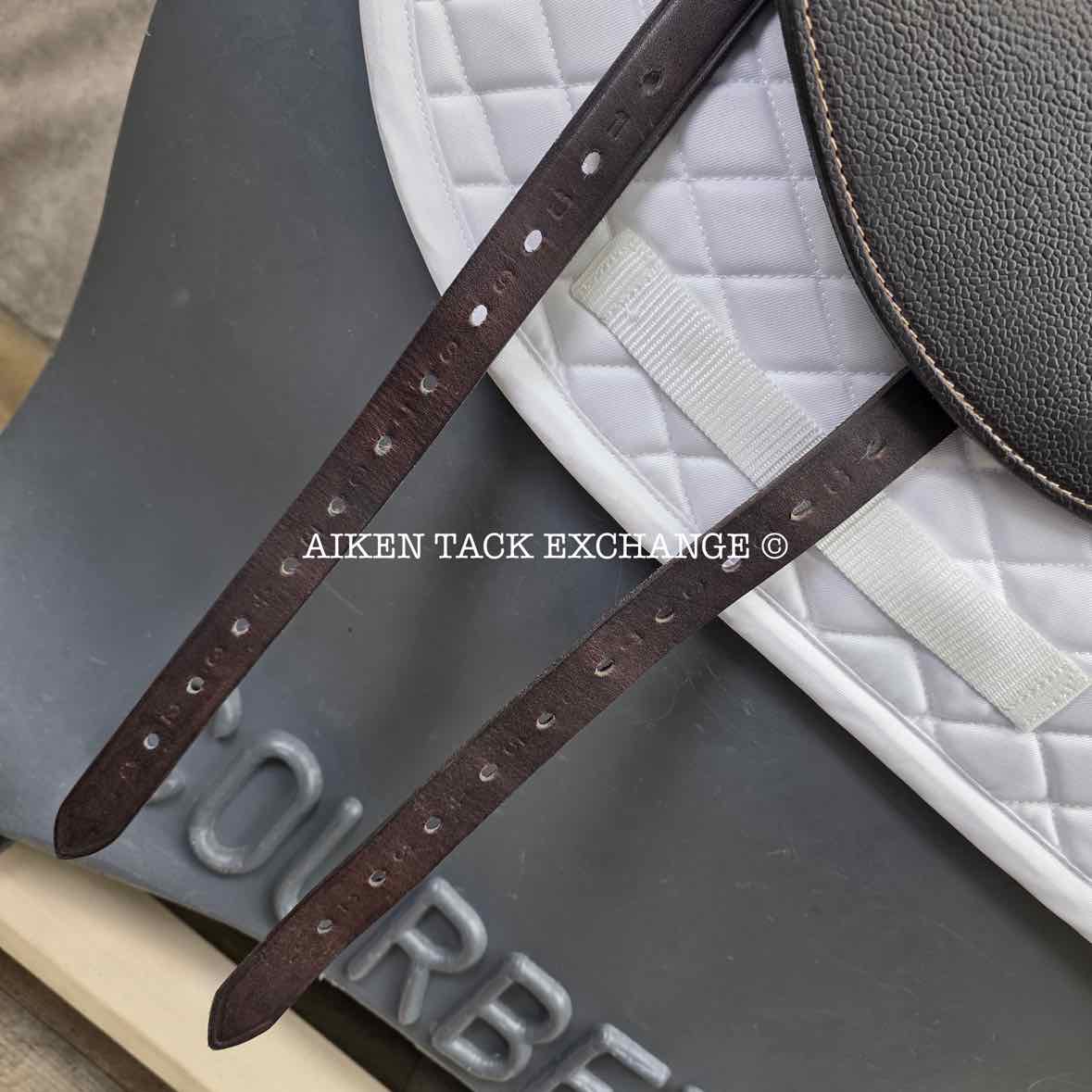 2018 Custom Saddlery Icon Flight 2 Monoflap Dressage Saddle, 17.5" Seat, Adjustable Tree, Wool Flocked Hybrid Panels