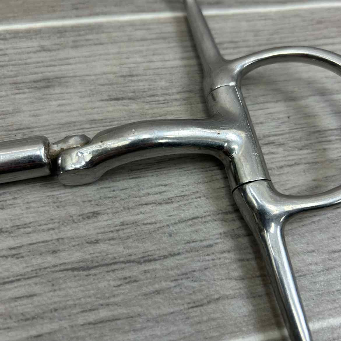 Double Joint Hinged Full Cheek Bit with Hooks 5"