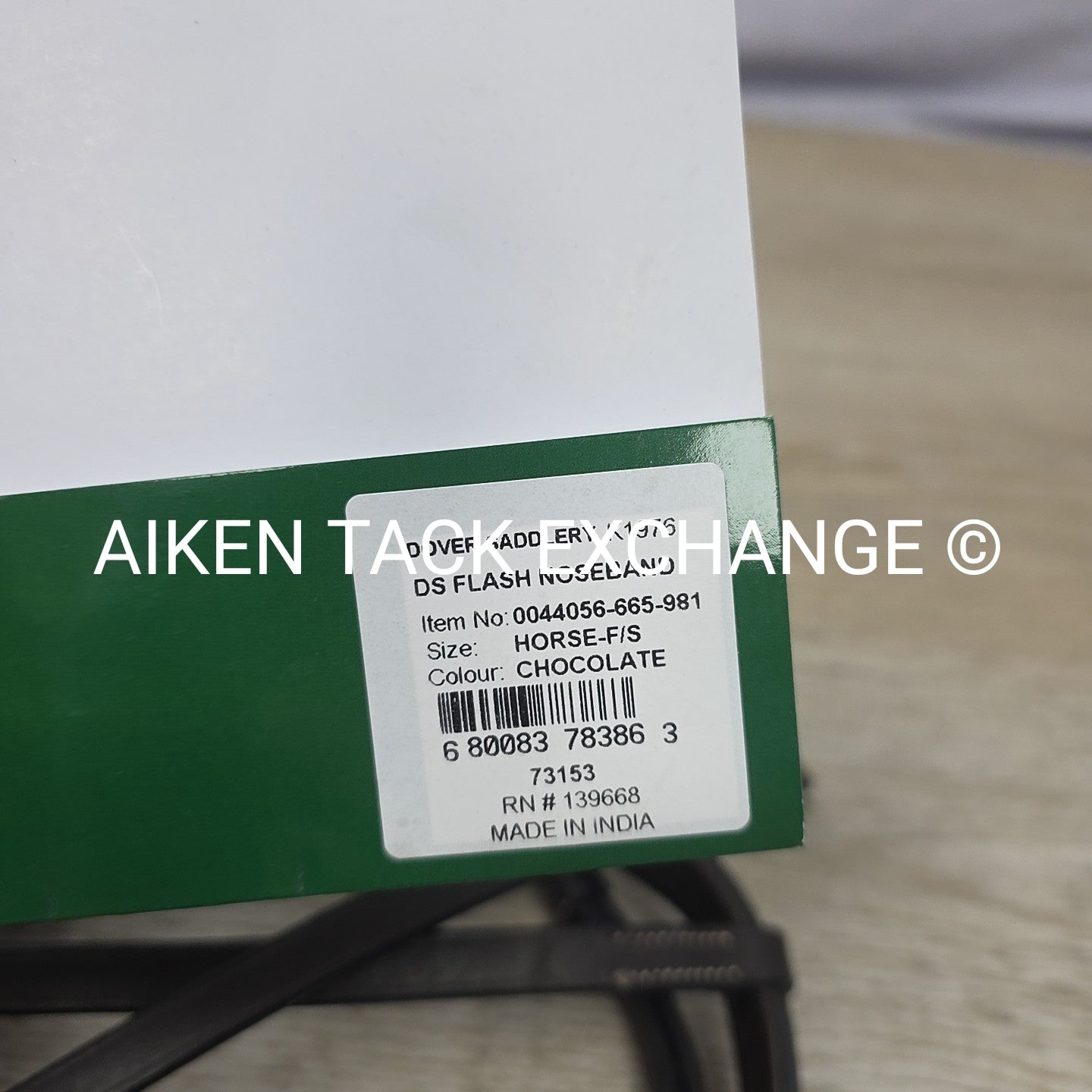 Dover Saddlery TRU-Fit Build-A-Bridle Fancy Stitched Flash Noseband, Brown, Full