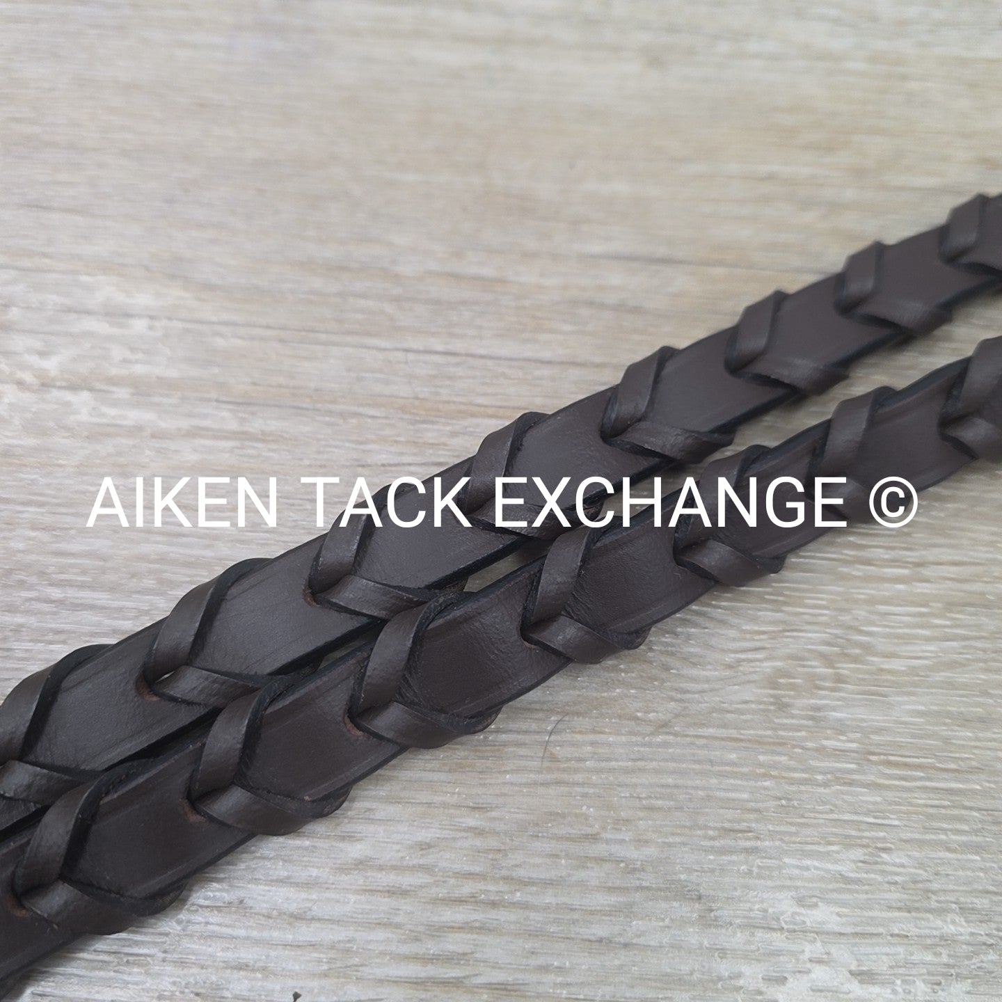 Plain Laced Reins, Brown, 53"