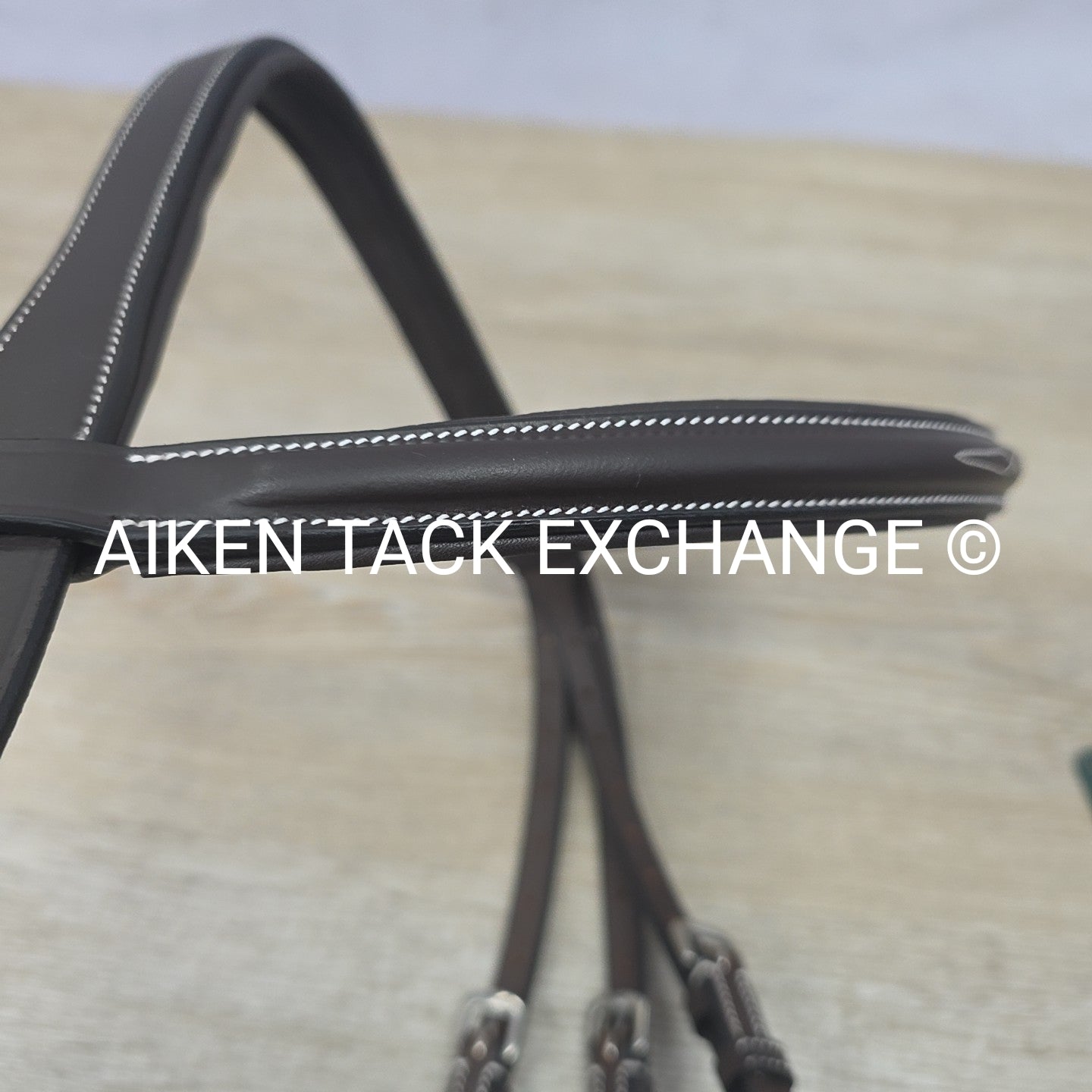 HDR Advantage Mono Crown Padded Bridle with Reins, Havana, Oversize