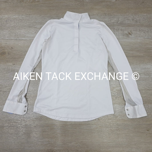 Beacon Hill Talent Yarn Long Sleeve Sun Shirt Show Shirt, Size Small