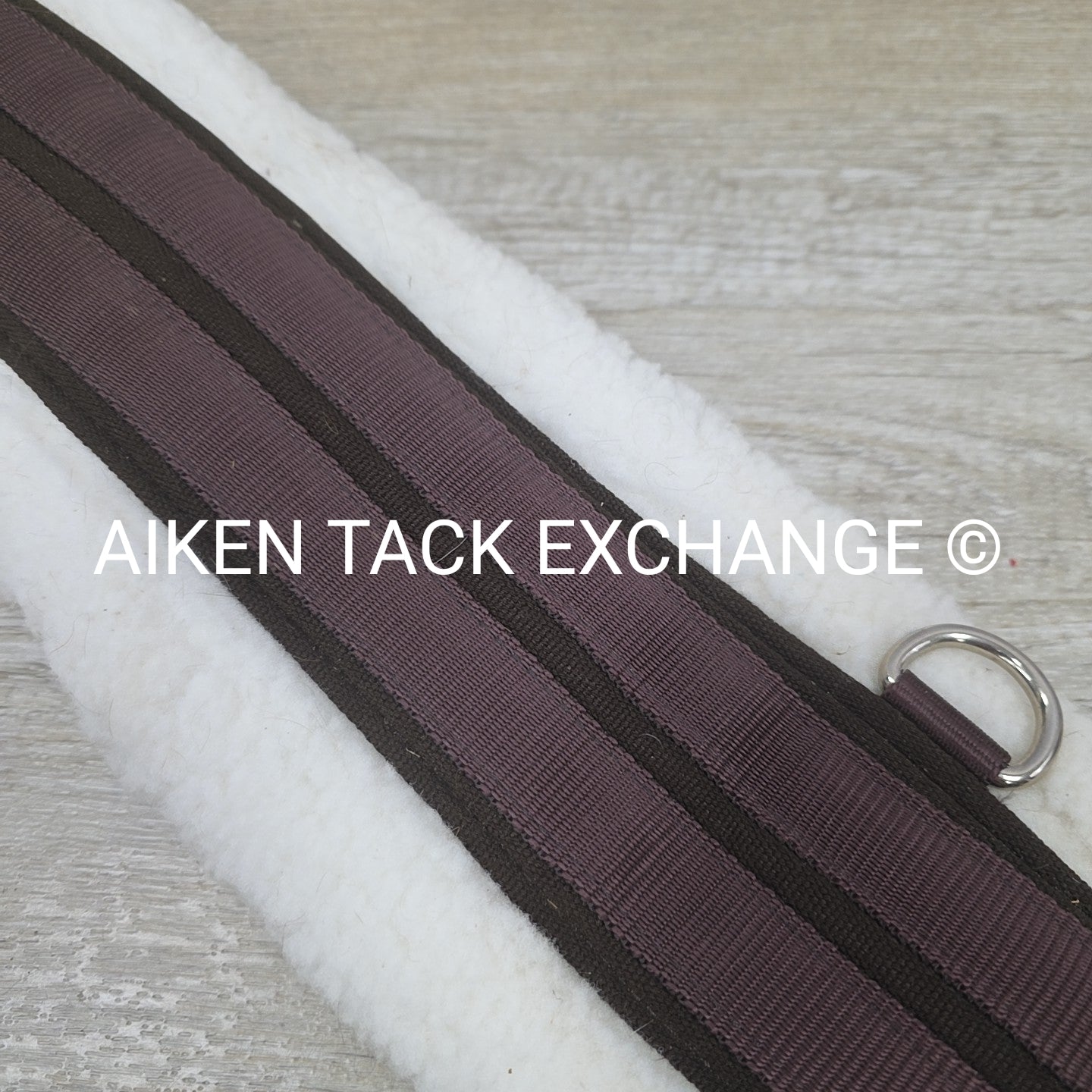 Ovation Fleece Girth with Double End Elastic, Brown, 46"