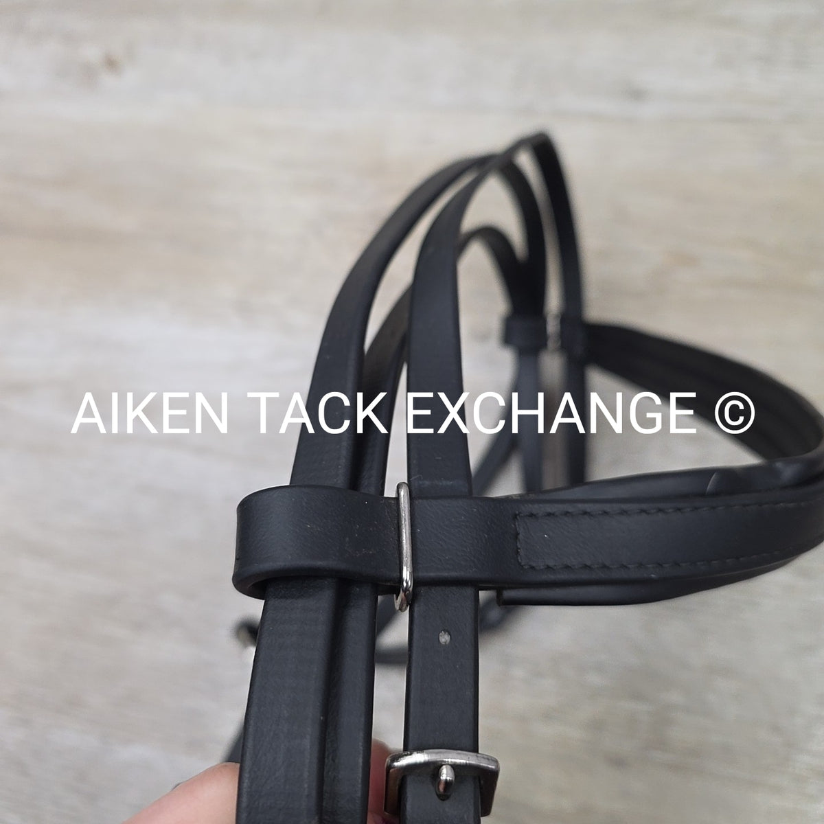 Tekna Synthetic Figure 8 Bridle, No Reins, Black, Size Full