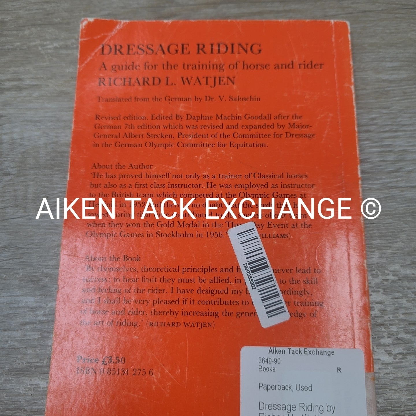 Dressage Riding by Richard L. Watjen