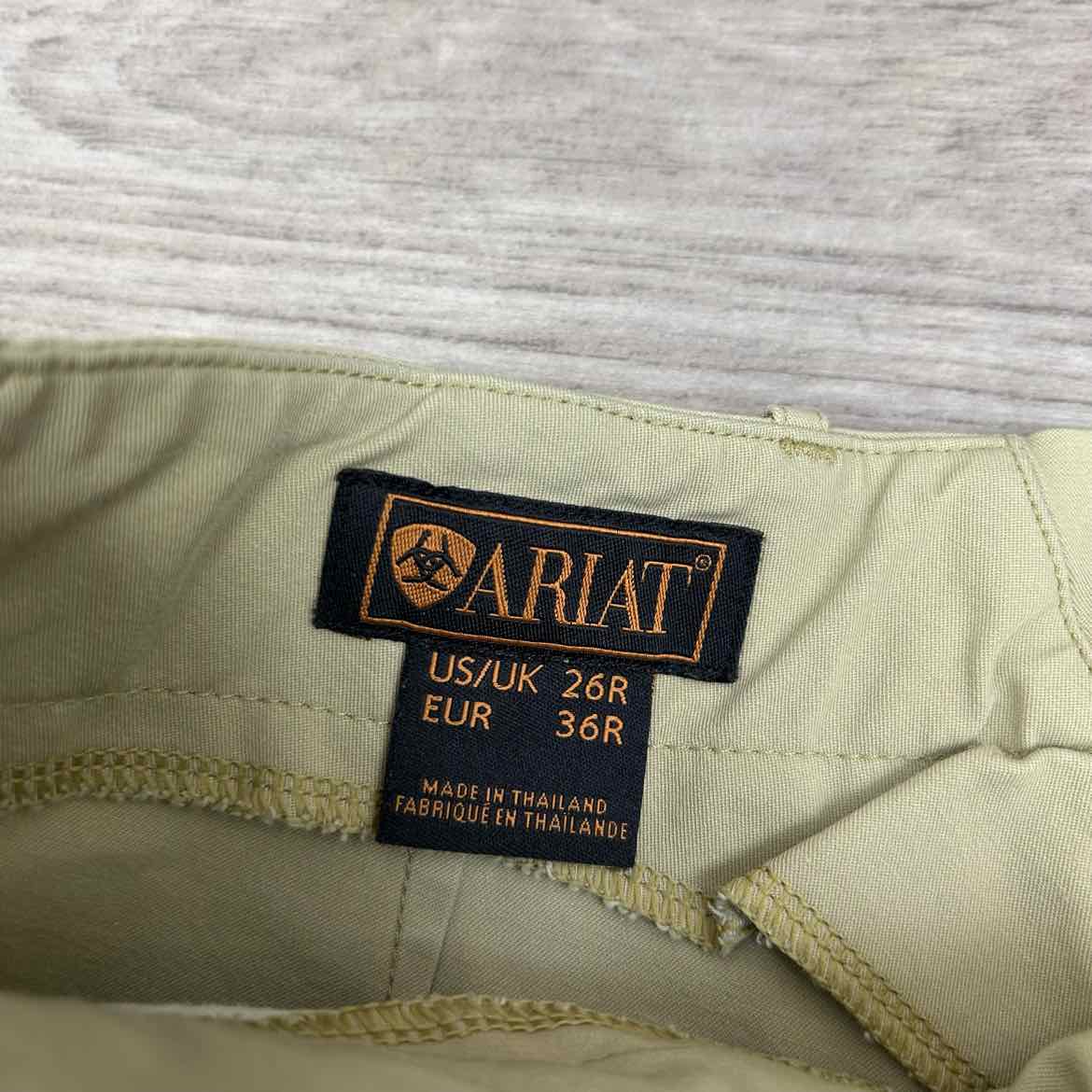 BARGAIN BUNDLE: Ariat All Circuit Knee Patch Side Zip Breeches, Size 26 R, 2 Pai