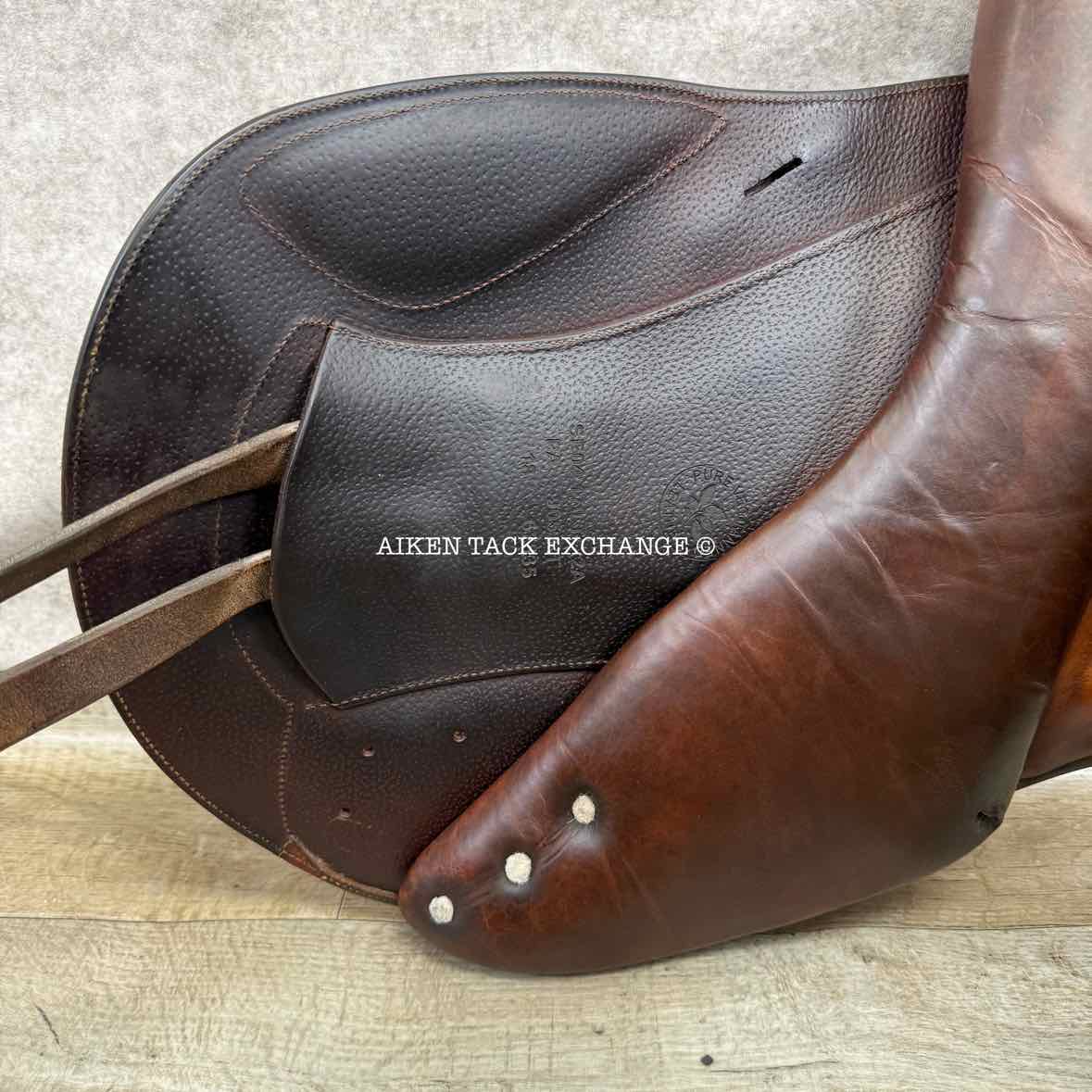 2018 CWD SE04 Monoflap Jump Saddle, 17" Seat, 2A Flap, Medium Tree, Foam Panels