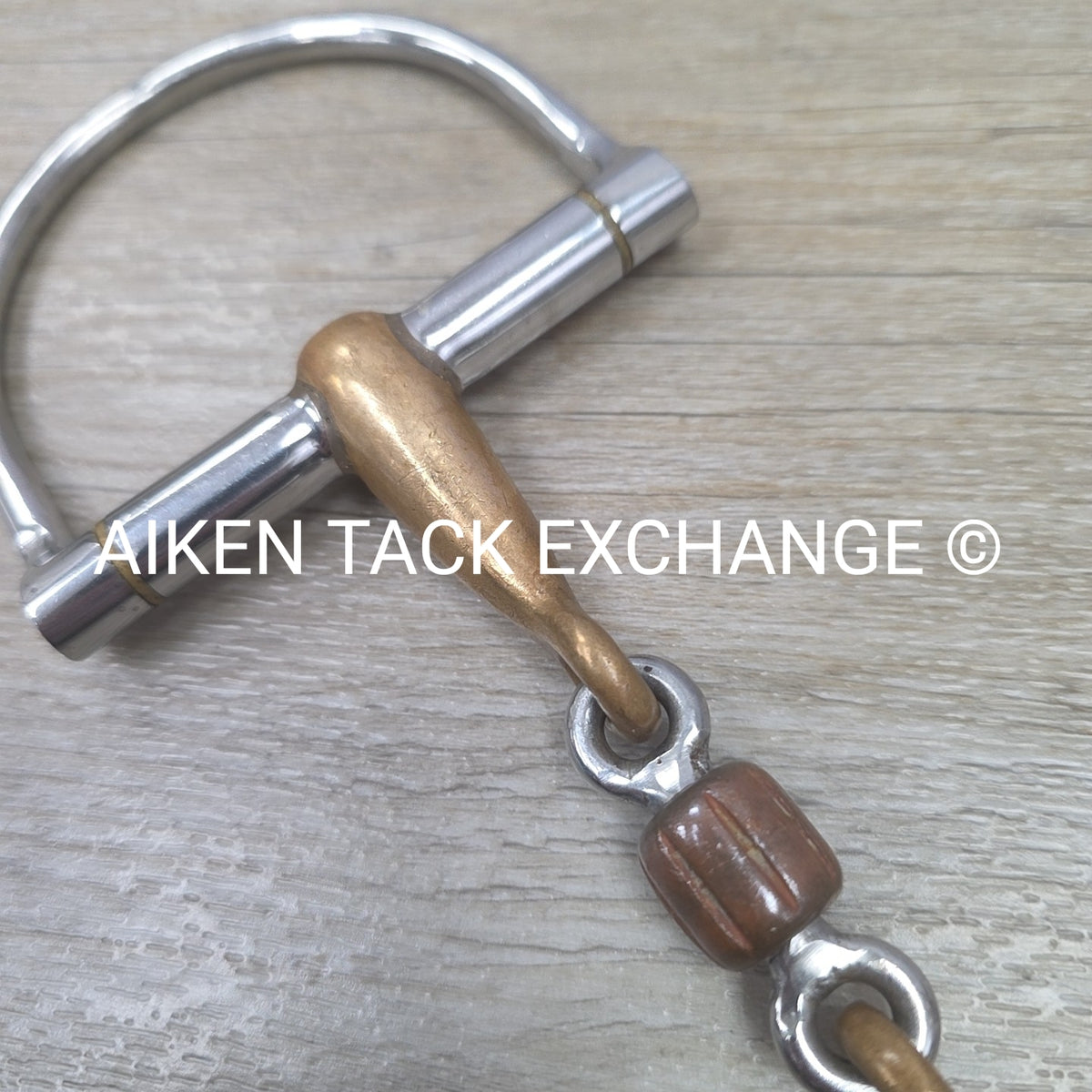 Mikmar Cupreon French Link Copper Roller D Ring Bit 5"
