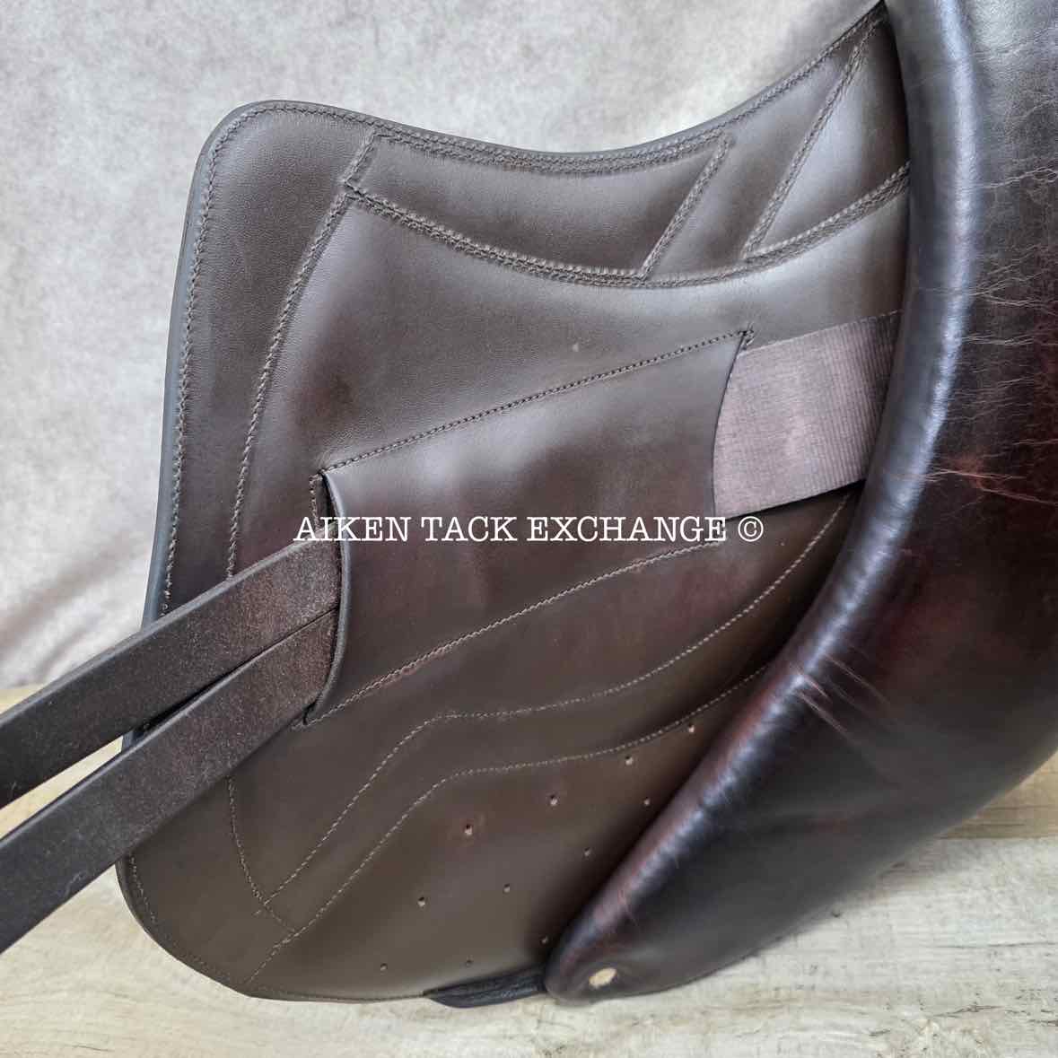 2021 Stackhouse Monoflap Jump Saddle, 18" Seat, Narrow Tree