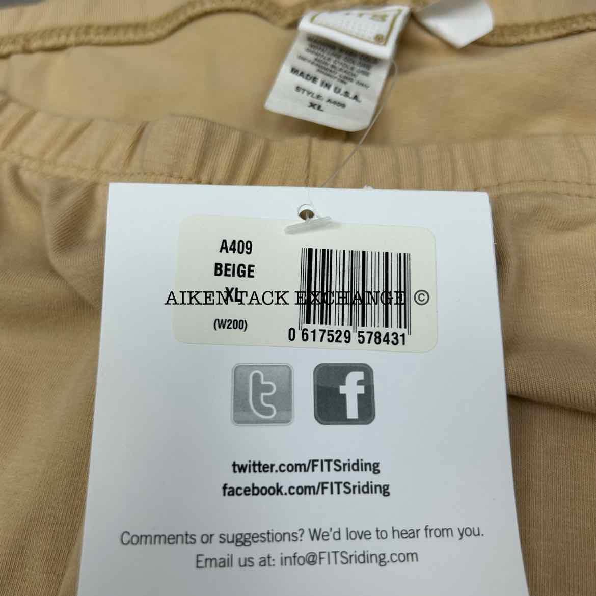 FITS Wunderbreech Riding Underwear, Size X-Large