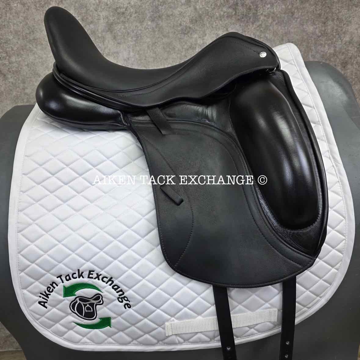 2018 Custom Saddlery Wolfgang Matrix Monoflap Dressage Saddle, 18" Seat, Adjustable Tree, Wool Flocked Panels