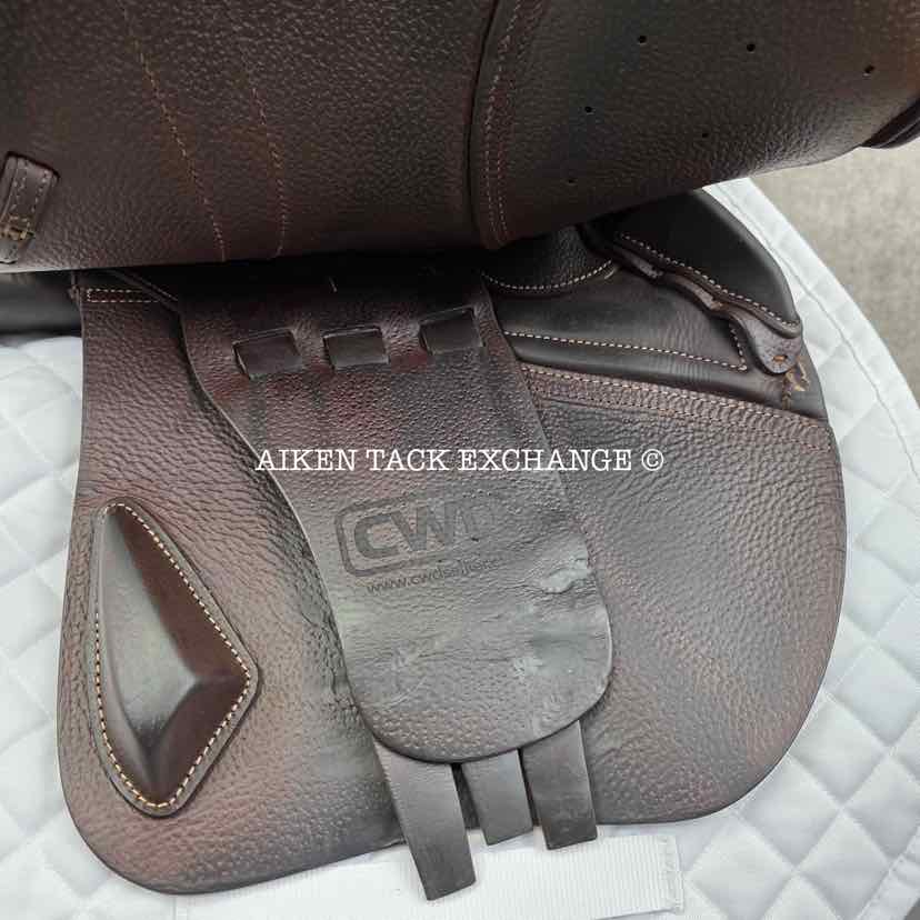 2020 CWD SE03 Close Contact Jump Saddle, 17" Seat, 2L Flap, Medium Tree, Foam Panels, Full Buffalo Leather