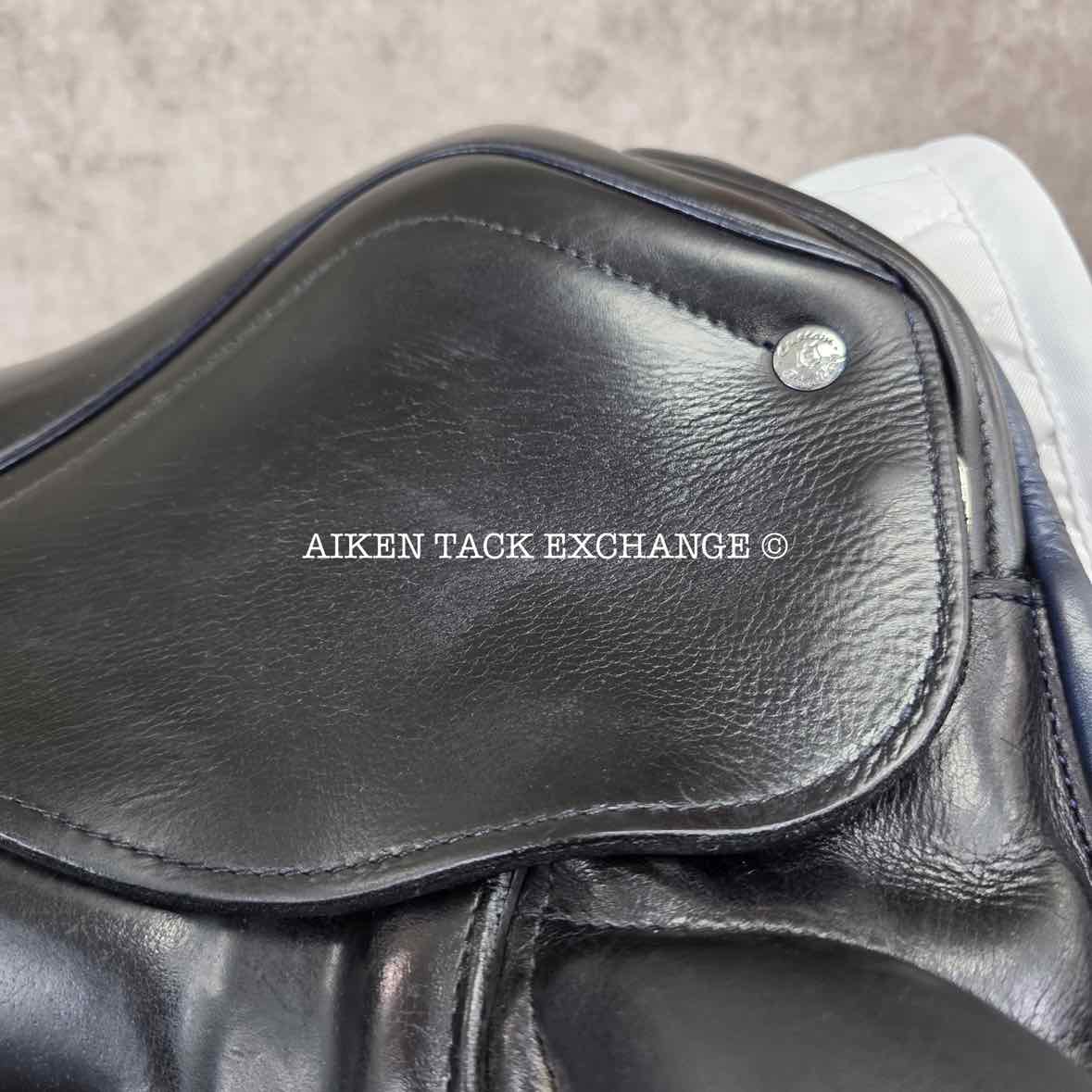 2017 Custom Saddlery Advantage Monoflap Dressage Saddle, 18" Seat - Short Flap, Adjustable Tree, Wool Flocked Panels