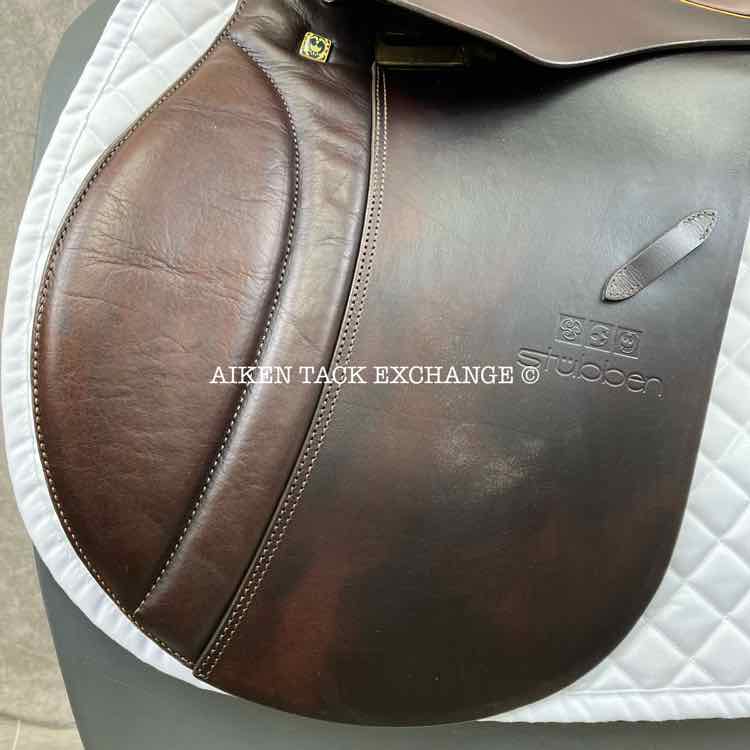 Stubben Siegfried DL All Purpose Saddle, 17.5" Seat, 29.5 cm Tree - M/MW, Wool Flocked Panels