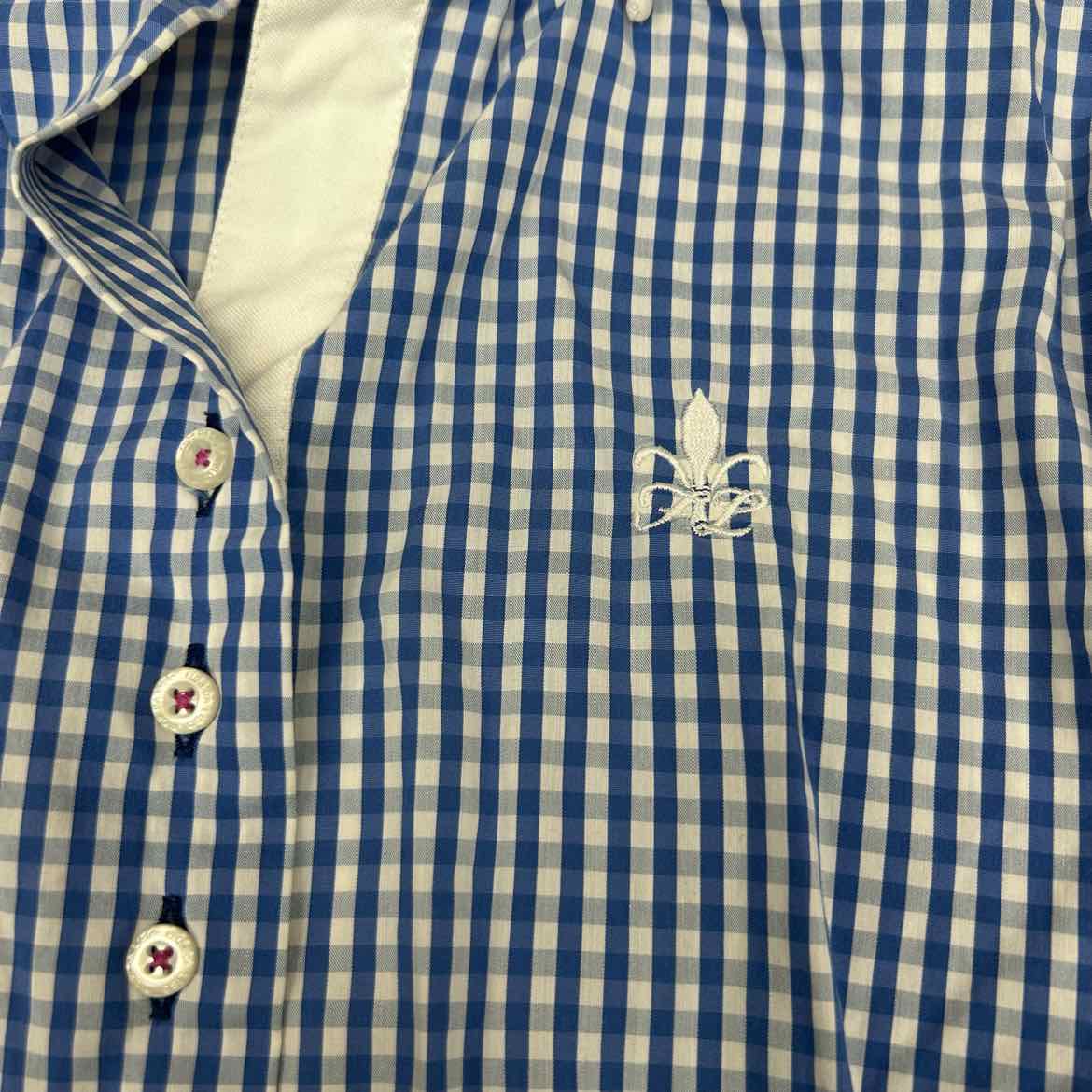 Fior Da Liso Long Sleeve Collared Shirt, Size 10