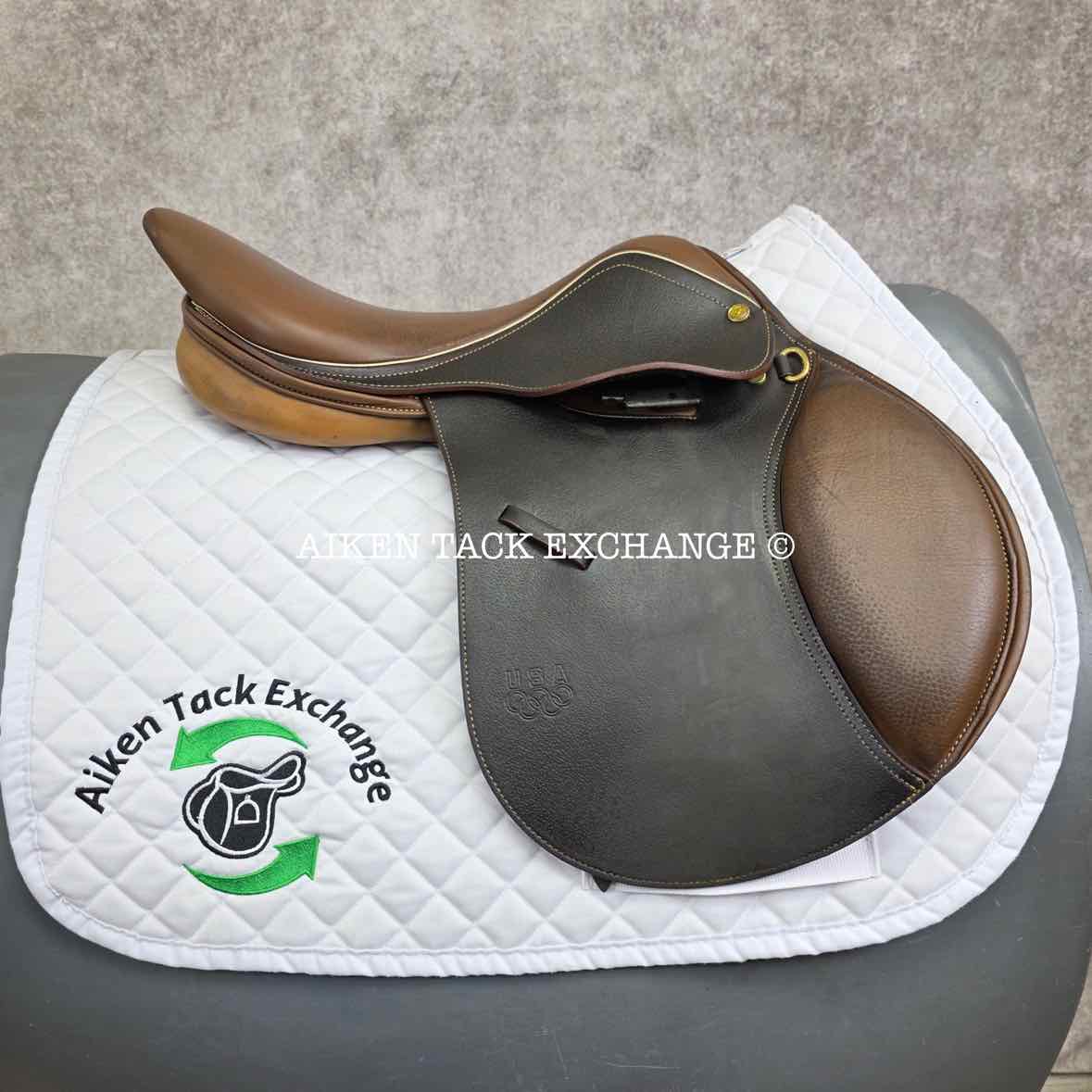 Collegiate Miller's USET Close Contact Jump Saddle, 16.5" Seat, Medium Tree, Foam Panels